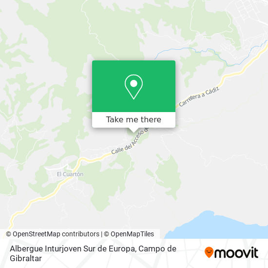 Albergue Inturjoven Sur de Europa map