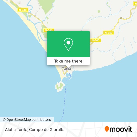 Aloha Tarifa map