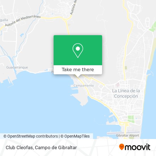 Club Cleofas map