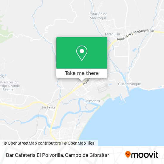 mapa Bar Cafeteria El Polvorilla