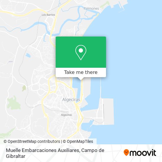 Muelle Embarcaciones Auxiliares map