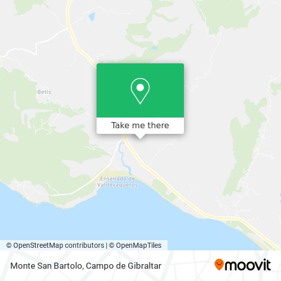 mapa Monte San Bartolo