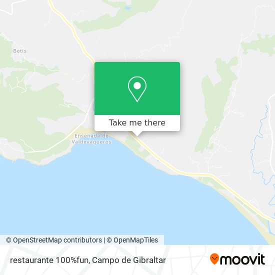 restaurante 100%fun map