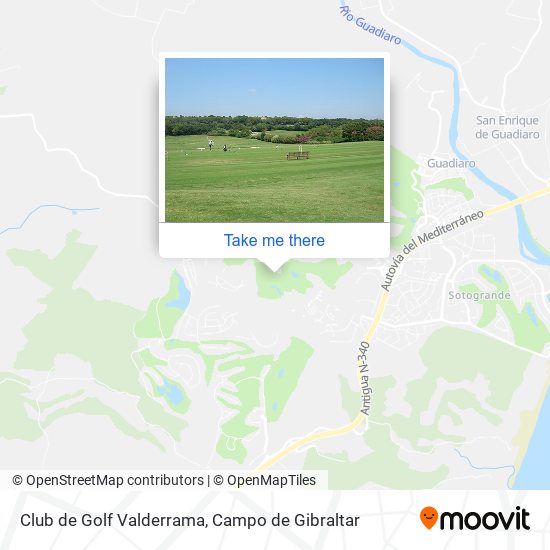 mapa Club de Golf Valderrama