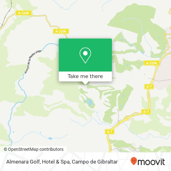 mapa Almenara Golf, Hotel & Spa