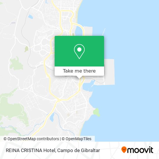 REINA CRISTINA Hotel map