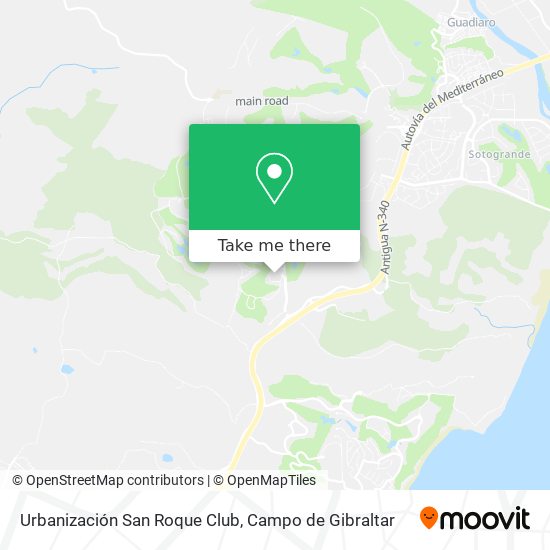 Urbanización San Roque Club map
