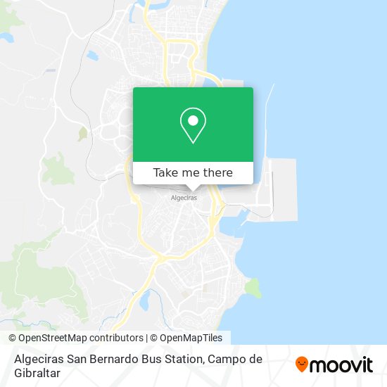 mapa Algeciras San Bernardo Bus Station