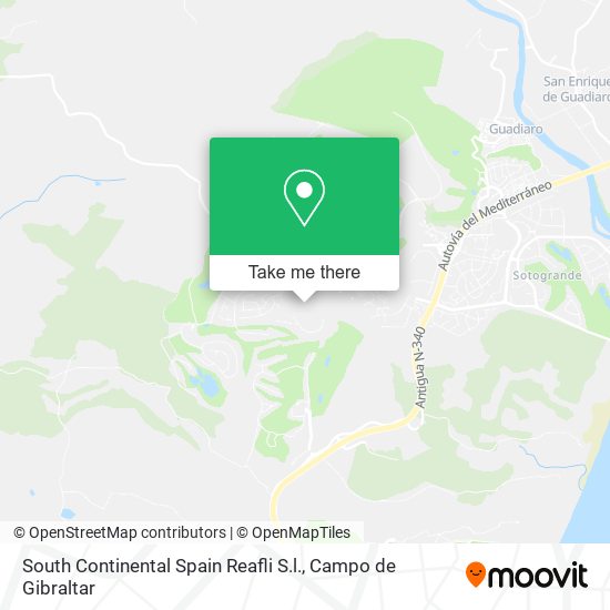 South Continental Spain Reafli S.l. map