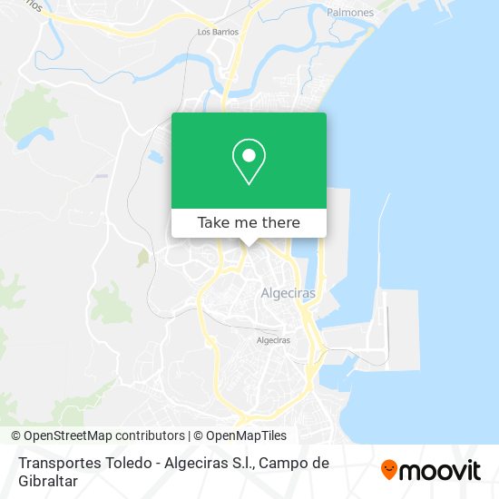 mapa Transportes Toledo - Algeciras S.l.