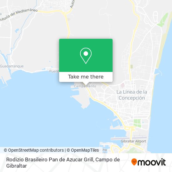 Rodizio Brasileiro Pan de Azucar Grill map