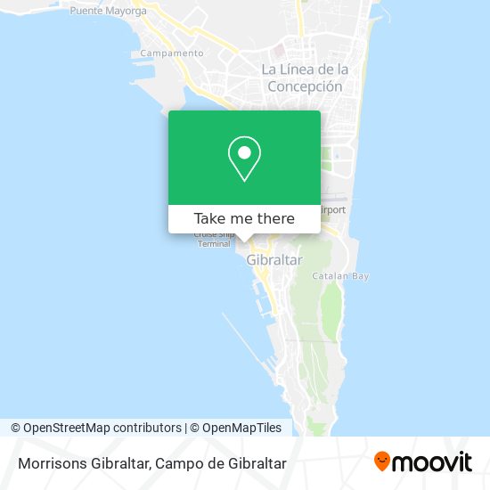 mapa Morrisons Gibraltar