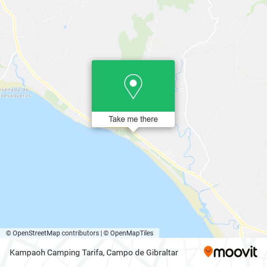 mapa Kampaoh Camping Tarifa