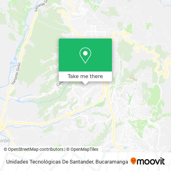 Mapa de Unidades Tecnológicas De Santander