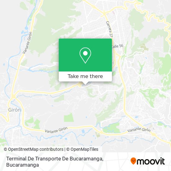 Terminal De Transporte De Bucaramanga map