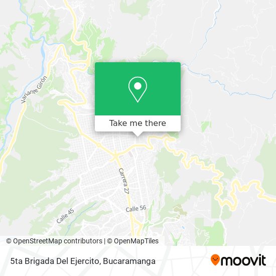 Mapa de 5ta Brigada Del Ejercito