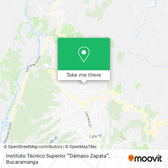 Instituto Técnico Superior ""Dámaso Zapata"" map