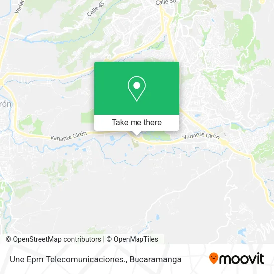 Une Epm Telecomunicaciones. map