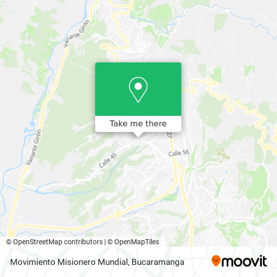 Mapa de Movimiento Misionero Mundial