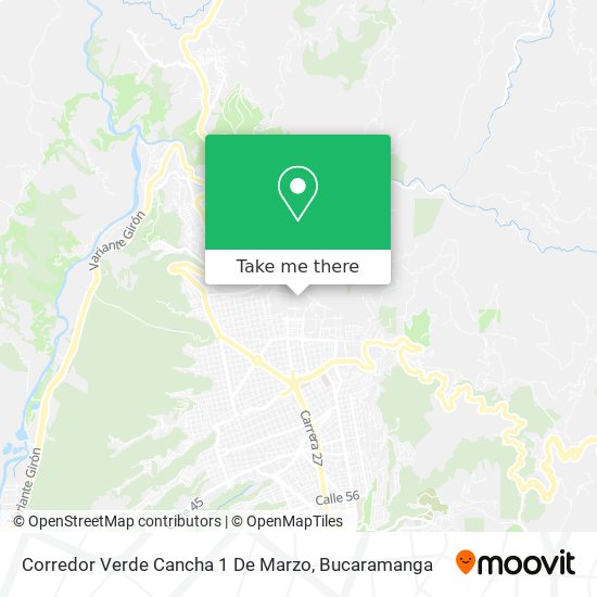 Corredor Verde Cancha 1 De Marzo map
