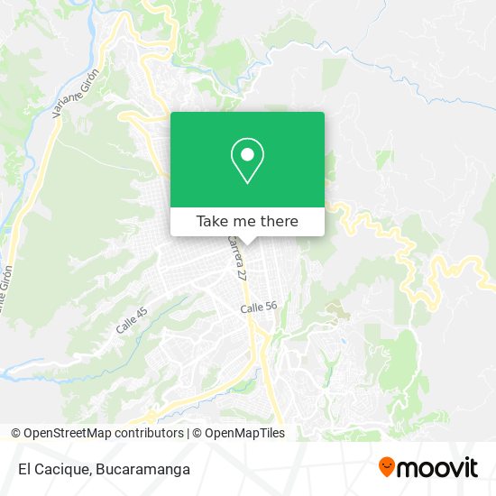 Mapa de El Cacique