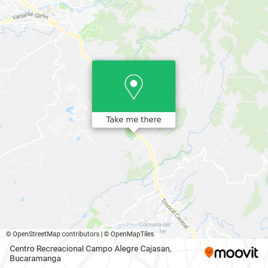 Centro Recreacional Campo Alegre Cajasan map