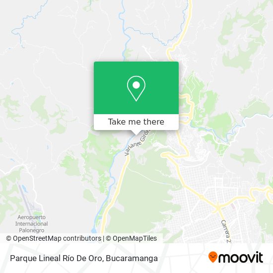 Mapa de Parque Lineal Río De Oro