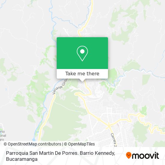 Mapa de Parroquia San Martín De Porres. Barrio Kennedy