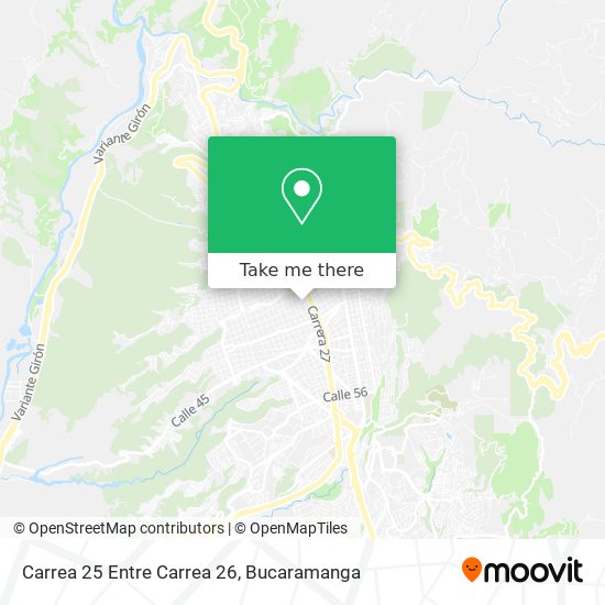 Carrea 25 Entre Carrea 26 map