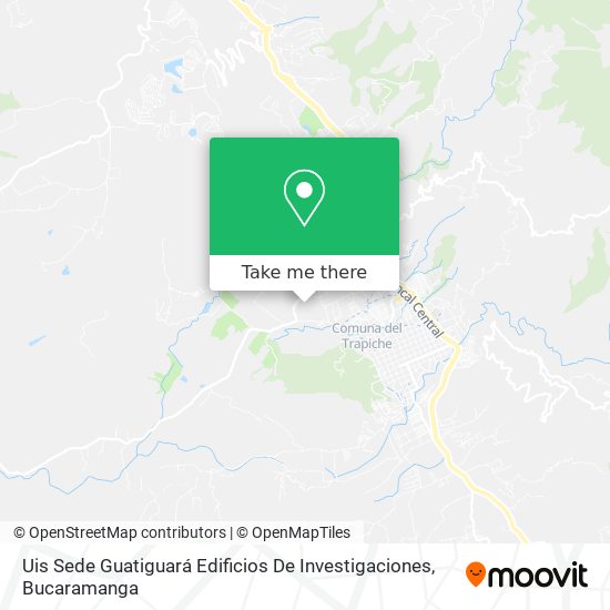 Mapa de Uis Sede Guatiguará Edificios De Investigaciones