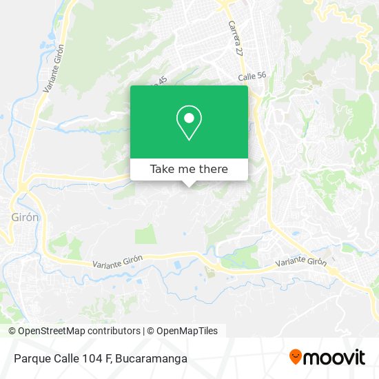 Mapa de Parque Calle 104 F