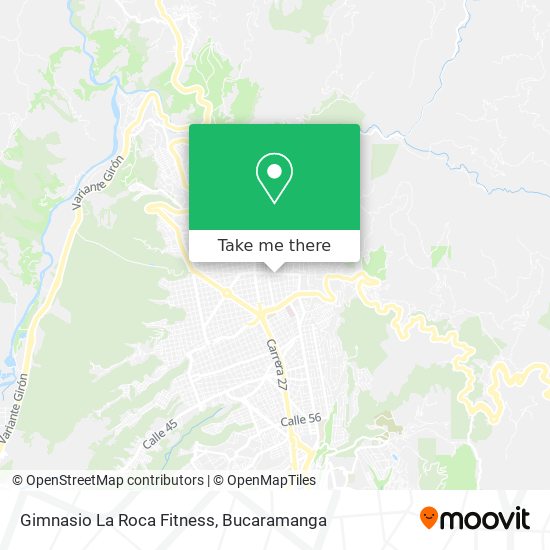 Gimnasio La Roca Fitness map