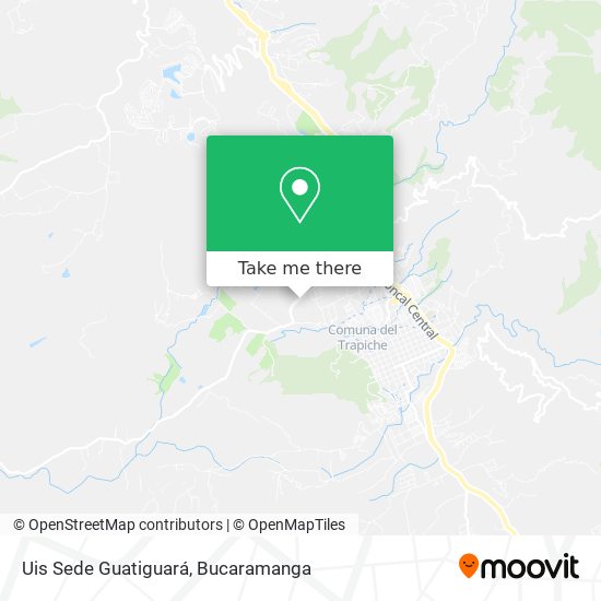 Uis Sede Guatiguará map