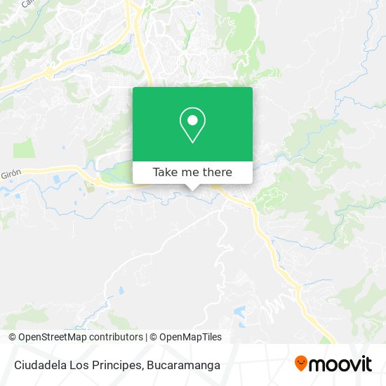 Ciudadela Los Principes map
