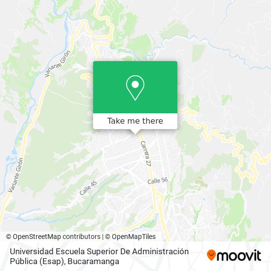Universidad Escuela Superior De Administración Pública (Esap) map