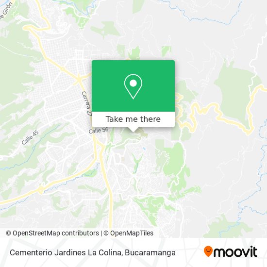 Mapa de Cementerio Jardines La Colina