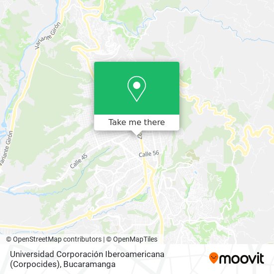 Universidad Corporación Iberoamericana (Corpocides) map