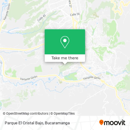 Mapa de Parque El Cristal Bajo