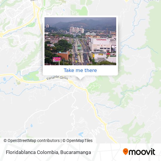 Mapa de Floridablanca Colombia