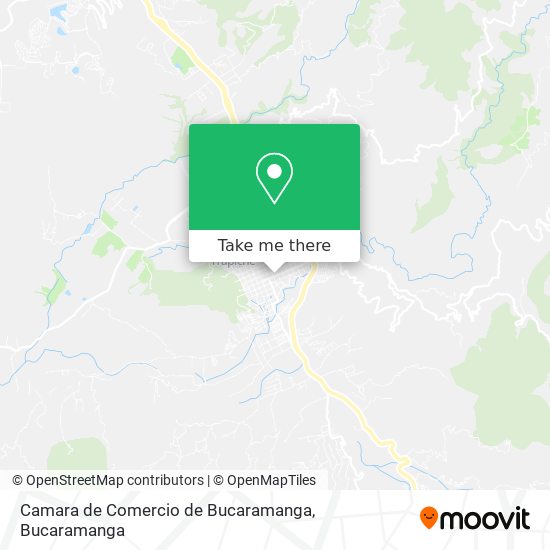 Mapa de Camara de Comercio de Bucaramanga