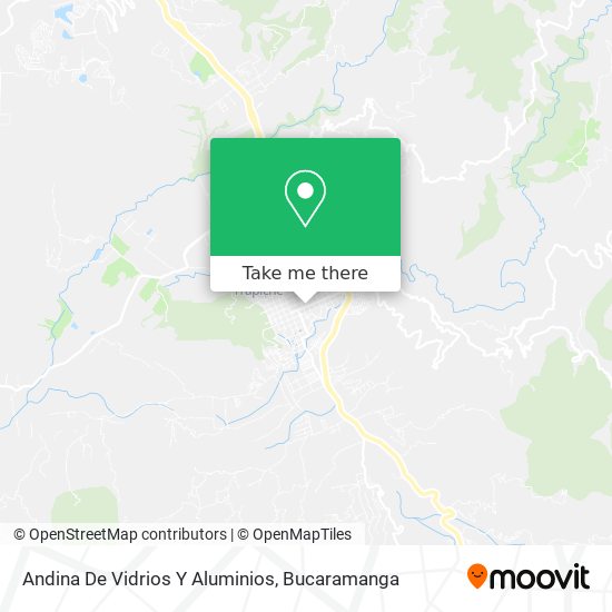 Andina De Vidrios Y Aluminios map