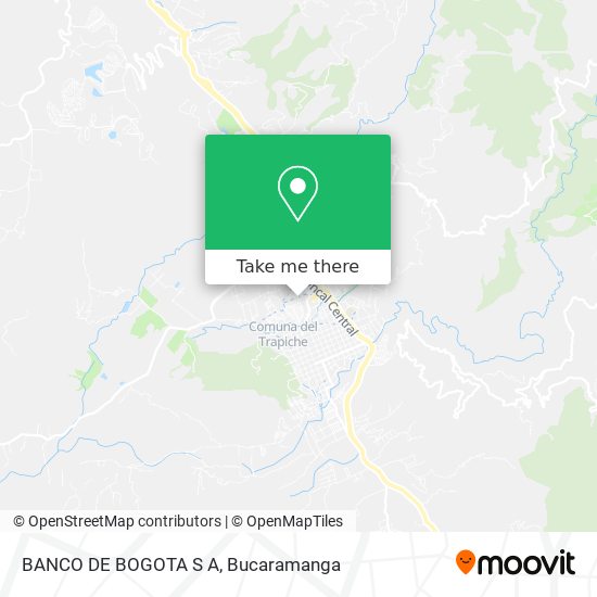Mapa de BANCO DE BOGOTA S A