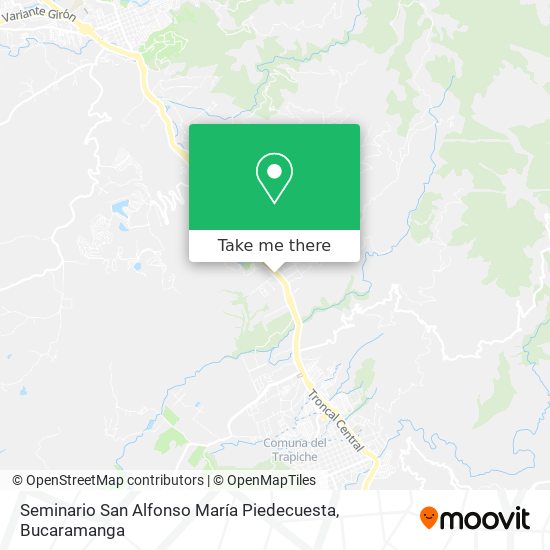 Seminario San Alfonso María Piedecuesta map