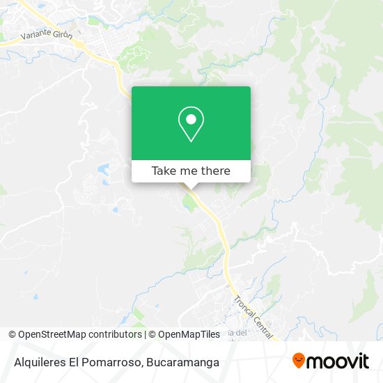 Alquileres El Pomarroso map