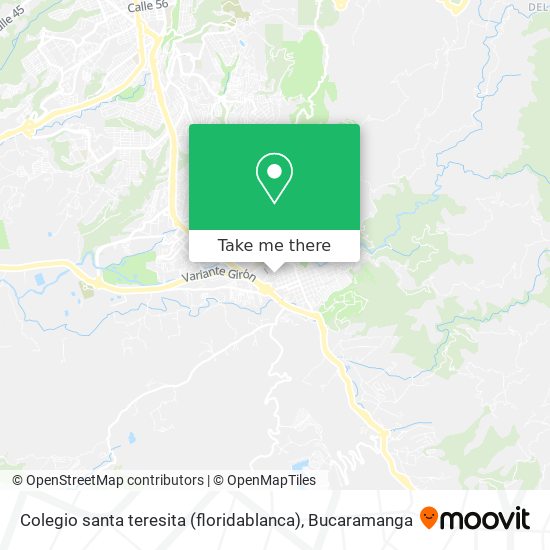 Colegio santa teresita (floridablanca) map