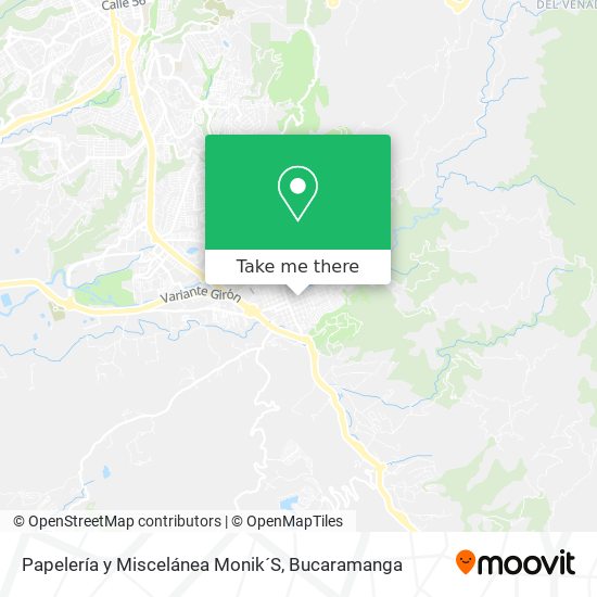 Mapa de Papelería y Miscelánea Monik´S