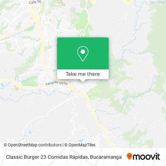 Mapa de Classic Burger 23 Comidas Rápidas
