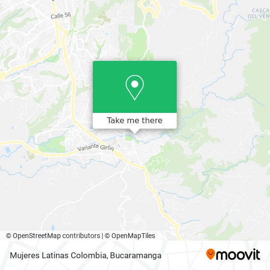 Mujeres Latinas Colombia map
