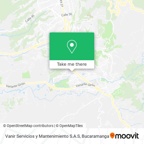 Mapa de Vanir Servicios y Mantenimiento S.A.S