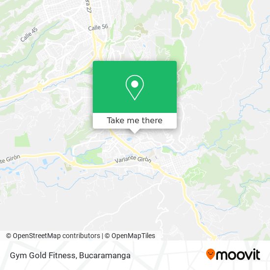 Mapa de Gym Gold Fitness